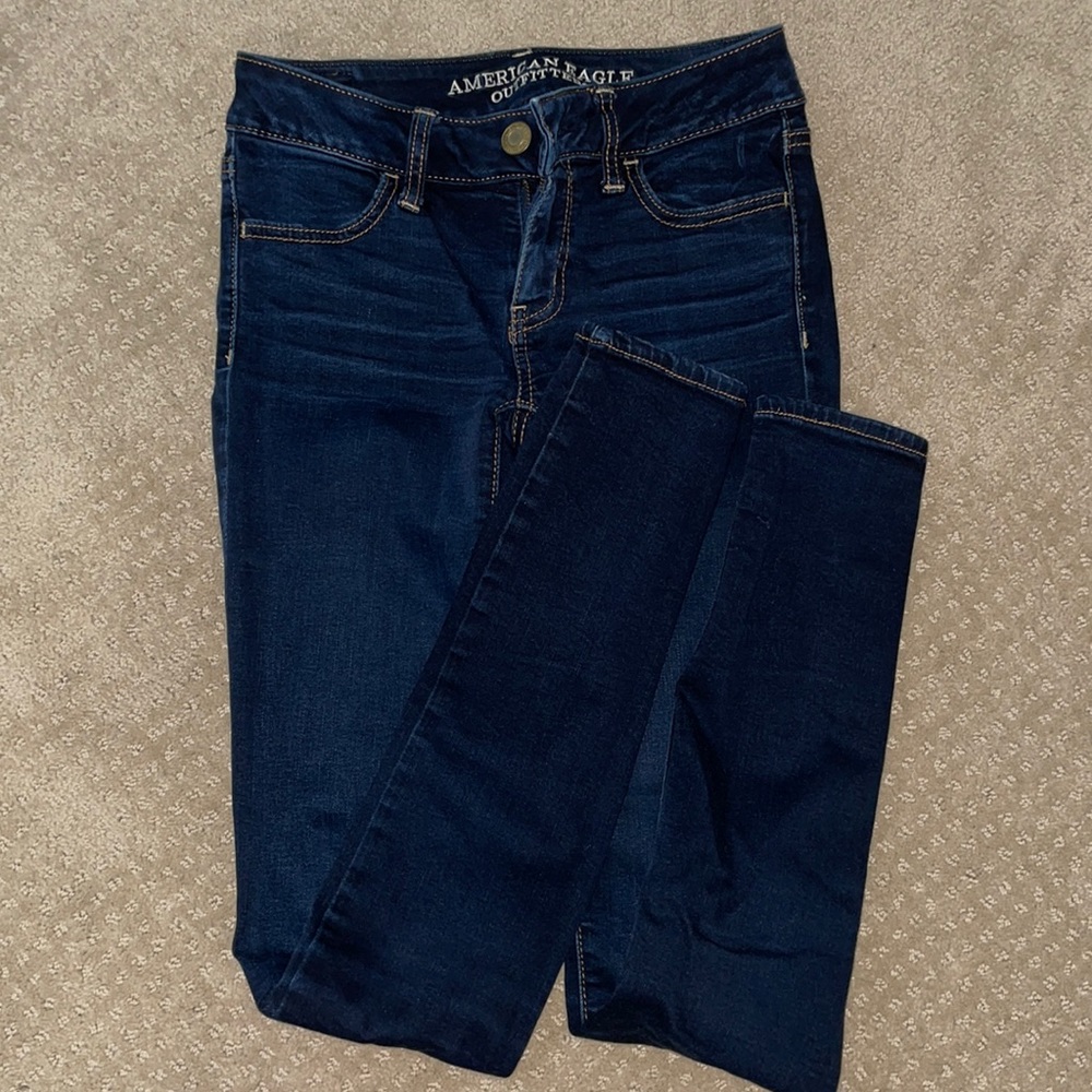 SIZE 0 LONG AE JEANS BUNDLE - Picture 3 of 5